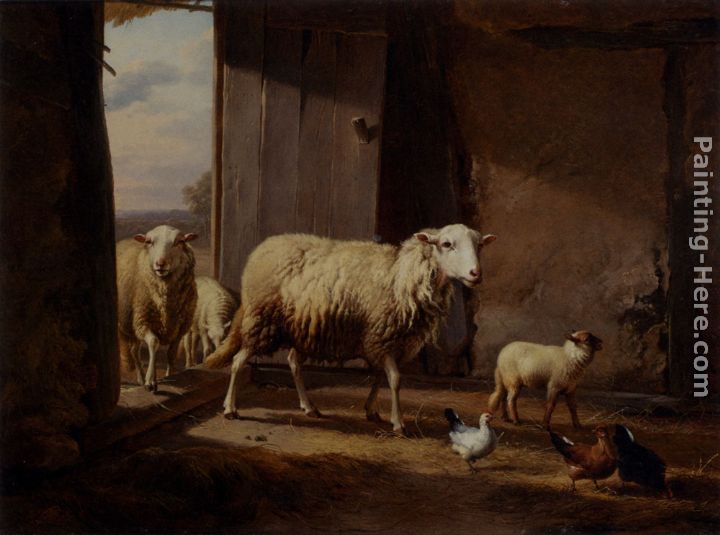 Sheep Returning From Pasture painting - Eugene Verboeckhoven Sheep Returning From Pasture art painting